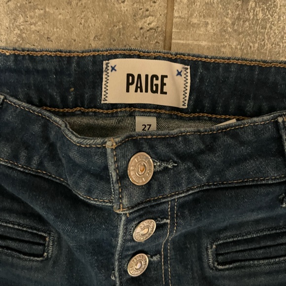 PAIGE Denim Leenah--Soraya, High Waisted, Sleek Wide Leg, Vintage Inspired SZ 27 - Picture 7 of 8